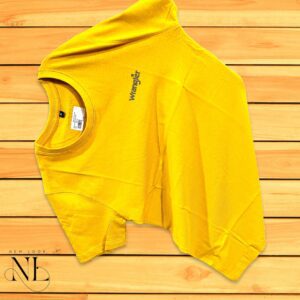 Yellow Plain T-Shirt Half Sleeve