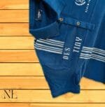 Blue Printed Polo T-Shirt