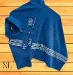 Blue Printed Polo T-Shirt