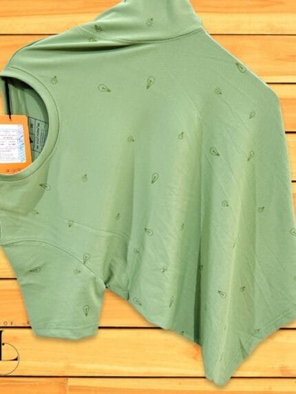 Green Printed T-Shirt Half Sleeve