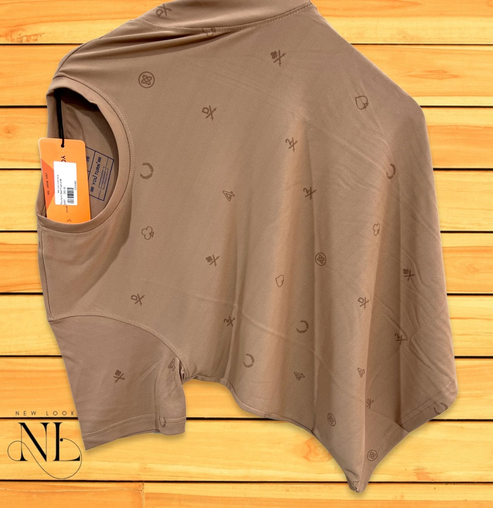 Brown Printed T-Shirt Half Sleeve Brown Printed T-Shirt Half Sleeve