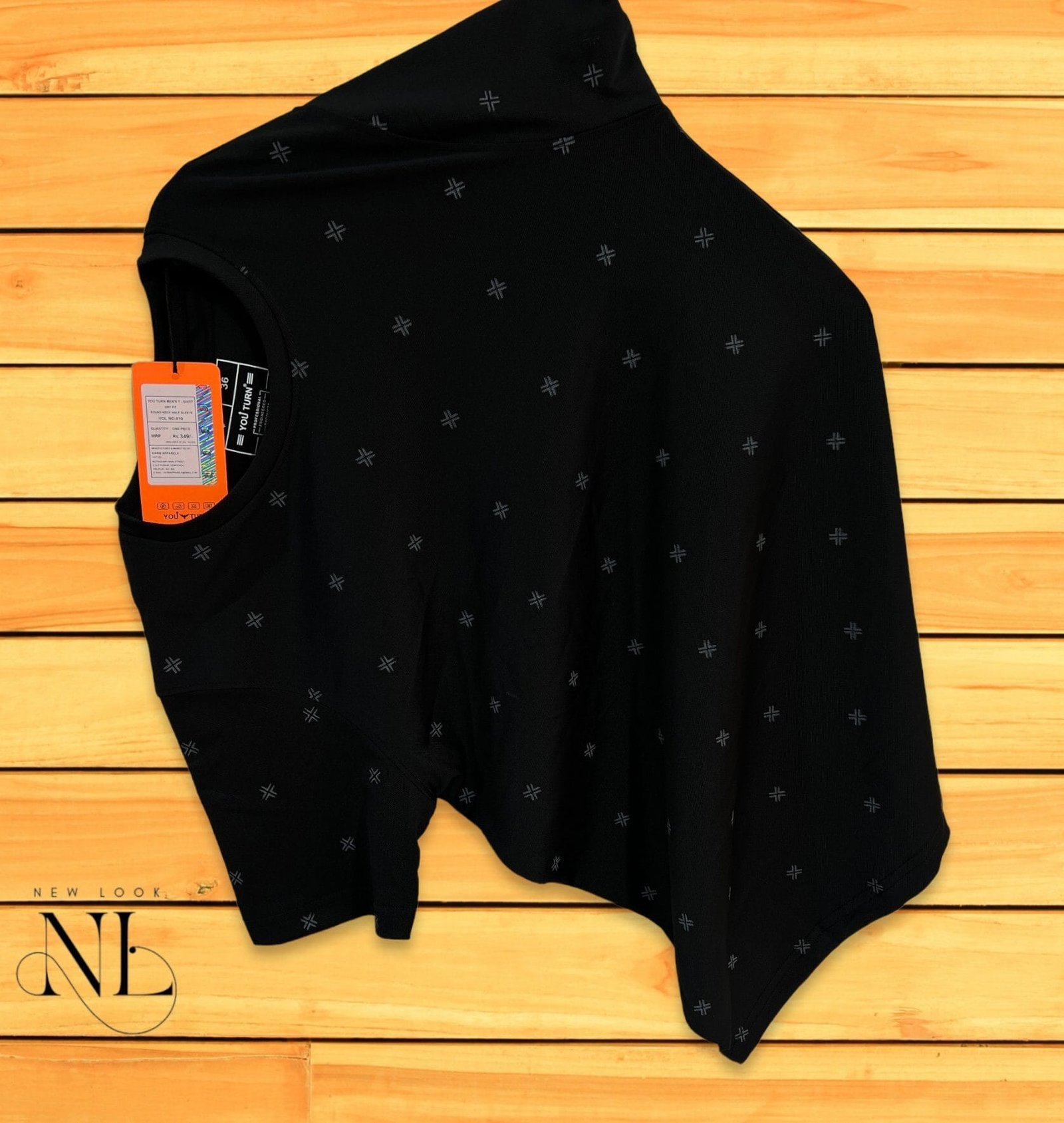 Black Printed T-Shirt Half Sleeve Black Printed T-Shirt Half Sleeve