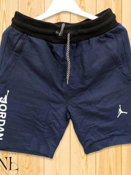 Buy Navy Blue Cotton Plain Shorts for Men