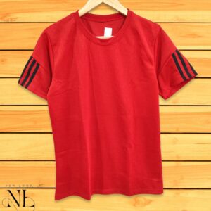 Red Half T-Shirt For Men