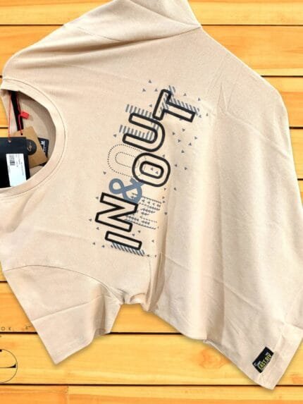 Cream Printed T-Shirt