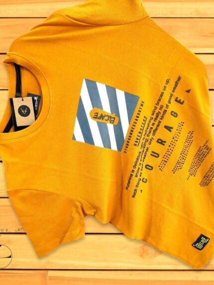 Yellow Printed T-Shirt