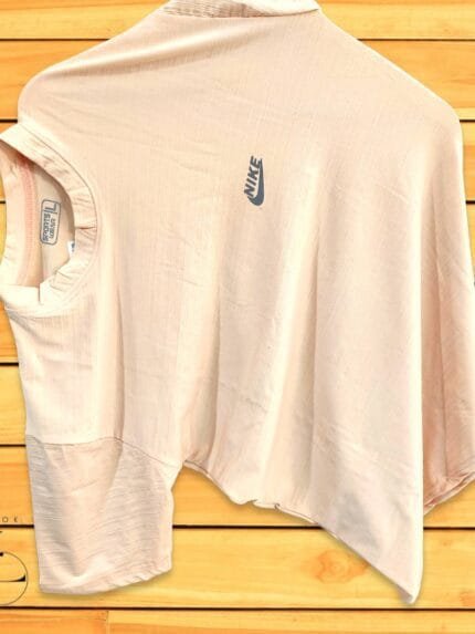 Crush Lycra Baby Pink Half T-Shirt Breathable & Stylish