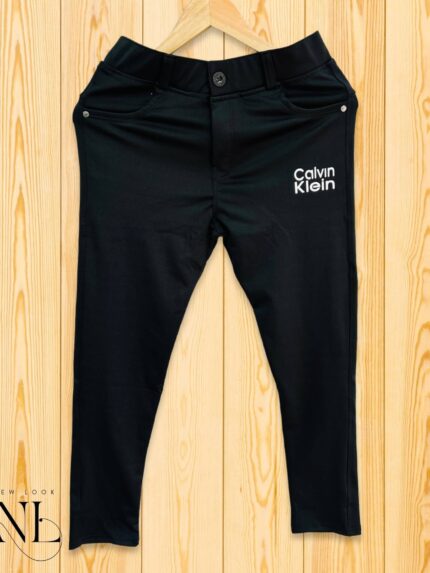 Black Lycra trackpant