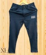 Blue Lycra trackpant