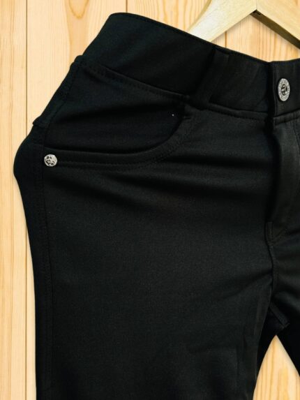 Black Lycra trackpant