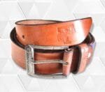Classic Lite Brown Leather Belt for Men Genuine Leather