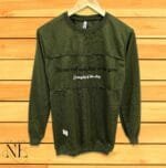 Men's Classic Dark Green Full T-Shirt - Regular Fit