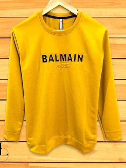 Men's Stylish Yellow Printed Full T-Shirt – Slim Fit