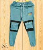 Stylish Green Cargo Trackpants - Imported Fabric, Slim Fit