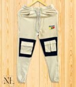 Stylish Cream Cargo Trackpants - Imported Quality