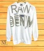 Men's Stylish White Printed Full T-Shirt - Premium, Slim Fit