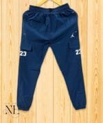 Men's Elastic Waist Royal Blue Parachute Cargo – Premium Nylon