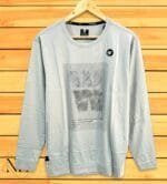 Printed Light Grey T-Shirts | Minimalist Design