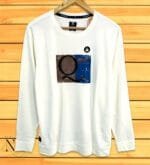 Printed White Full Sleeve T-Shirts | Trendy Designs
