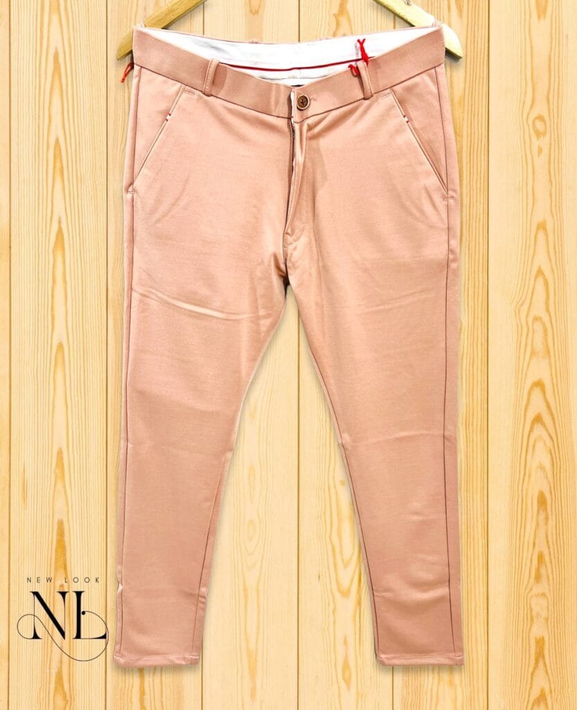 Lite Pink Lycra Pant for Men Modern & Athletic Fit