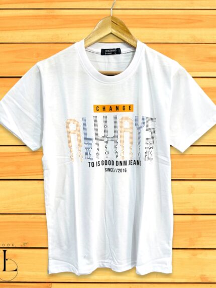 Half Printed Tshirt for men