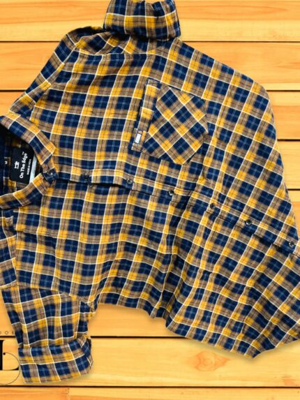 Indigo checks Shirt For Men