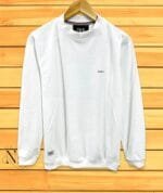 High Neck White T-Shirt for Men Minimalist Wardrobe Essential