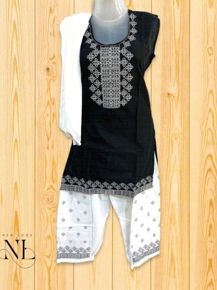 Black Printed Kurti for Women