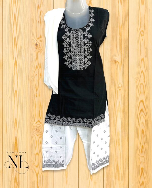 Black Printed Kurti for Women