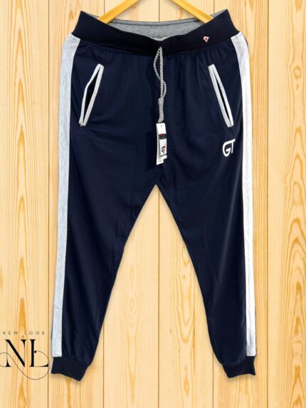 Navy Blue Trackpant For Men