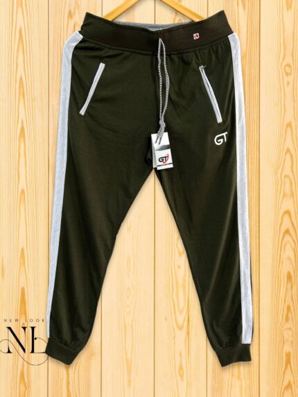 Dark Green Trackpant For Men