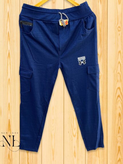 Dark Blue Trackpant For Men