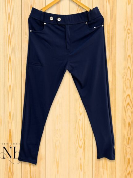 Navy Blue Trackpant For Men