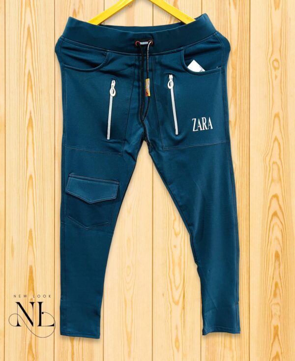 Turquoise Blue Trackpant For Men