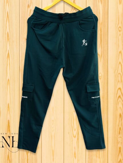 Teal Blue Trackpant For Men