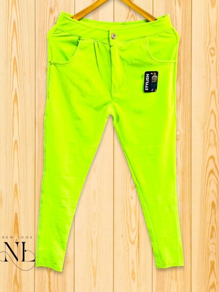 Lime Green Trackpant For Men