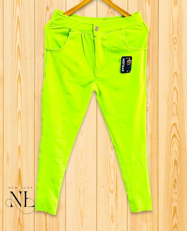 Lime Green Trackpant For Men