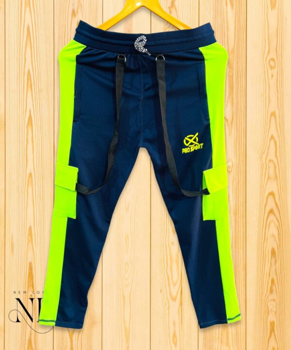 Royal Blue Printed Trackpant For Men