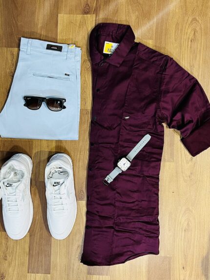 3-Piece Combo with Pant, Shirt, and Shoes for Effortless Style