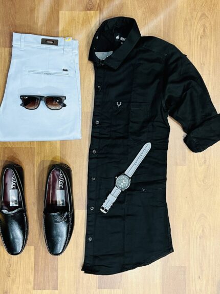 3-Piece Combo with Pant, Shirt, and Shoes for Effortless Style