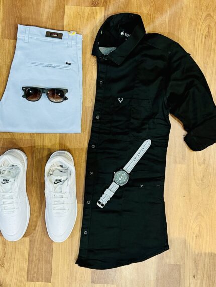 3-Piece Combo with Pant, Shirt, and Shoes for Effortless Style