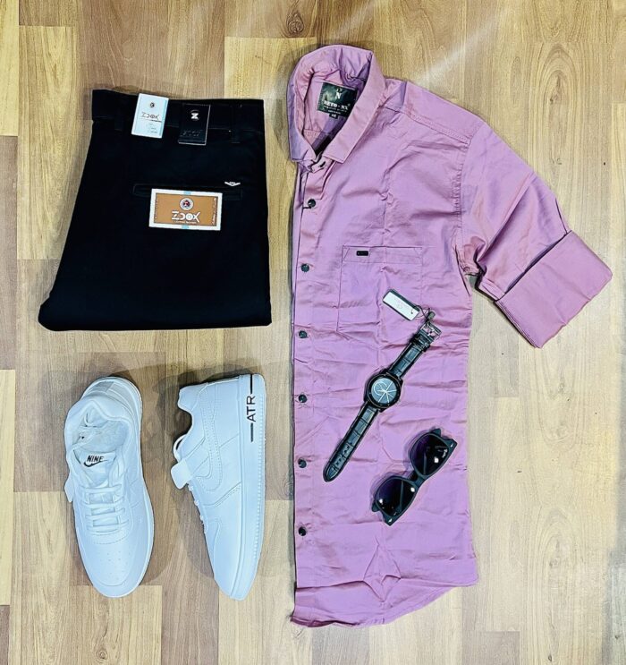 3-Piece Combo with Pant, Shirt, and Shoes for Effortless Style