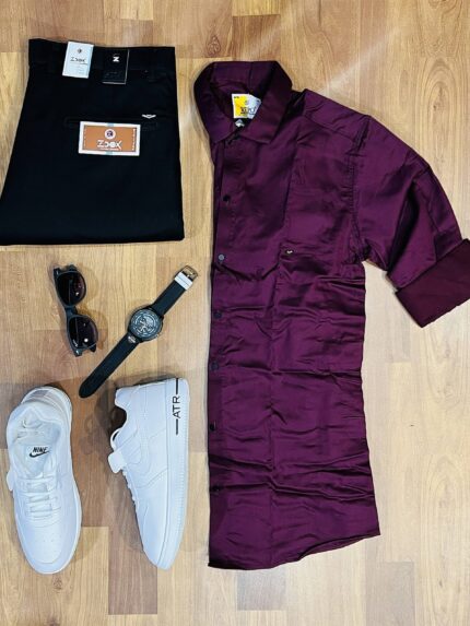 3-Piece Combo with Pant, Shirt, and Shoes for Effortless Style