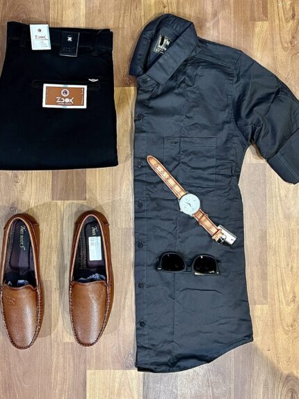 3-Piece Combo with Pant, Shirt, and Shoes for Effortless Style