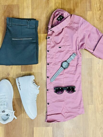 3-Piece Combo with Pant, Shirt, and Shoes for Effortless Style