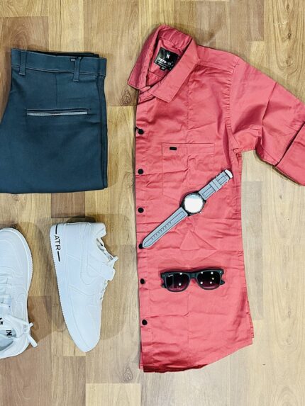 3-Piece Combo with Pant, Shirt, and Shoes for Effortless Style