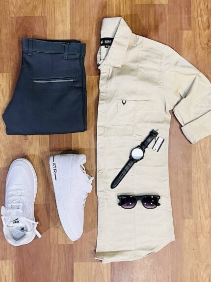 3-Piece Combo with Pant, Shirt, and Shoes for Effortless Style