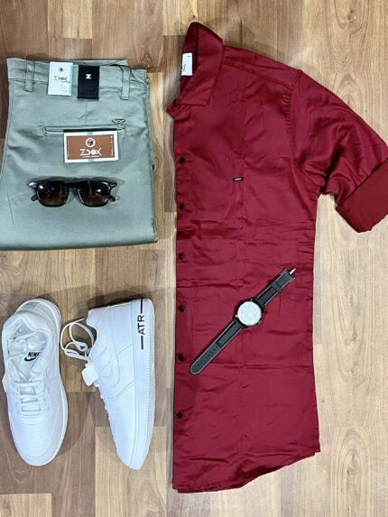 3-Piece Combo with Pant, Shirt, and Shoes for Effortless Style
