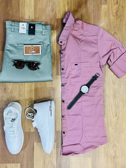 3-Piece Combo with Pant, Shirt, and Shoes for Effortless Style