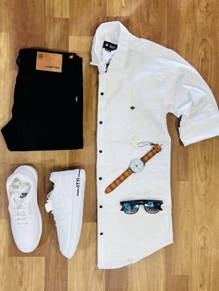 3-Piece Combo with Pant, Shirt, and Shoes for Effortless Style